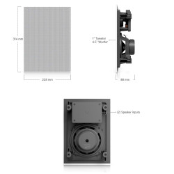 Boxă încastrabilă 6.5" In-Wall UniFi Ubiquiti, UACC-In-Wall-Speaker