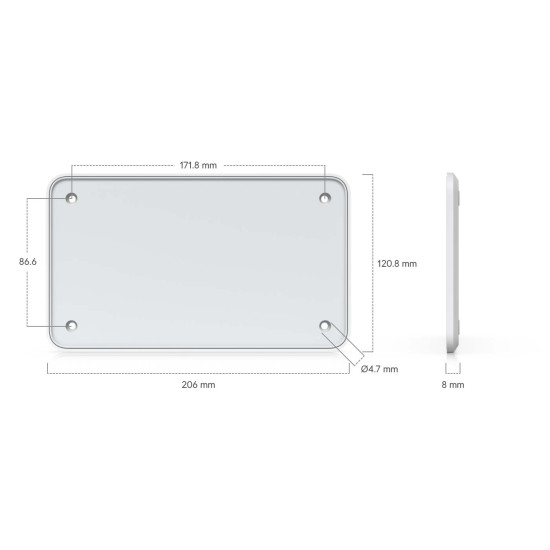Suport magnetic de perete Floating Mount pentru Cloud Gateway Fiber și Gateway Fiber UniFi Ubiquiti, UACC-FM-23cm
