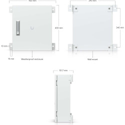 Cutie de protecție interior/exterior pentru UniFi Access Hub și switch-uri UniFi Ubiquiti, UACC-Junction-Utility