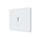 Placă de perete Keystone universală vopsibilă 1 Port UniFi Ubiquiti, Pachet 4 buc., UACC-WP-Keystone-H-1P