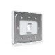 Placă de perete Keystone universală vopsibilă 1 Port UniFi Ubiquiti, Pachet 4 buc., UACC-WP-Keystone-H-1P