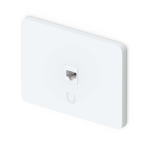 Placă de perete Keystone universală vopsibilă 1 Port UniFi Ubiquiti, Pachet 4 buc., UACC-WP-Keystone-H-1P