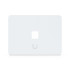 Placă de perete Keystone universală vopsibilă 1 Port UniFi Ubiquiti, Pachet 4 buc., UACC-WP-Keystone-H-1P
