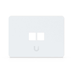 Placă de perete Keystone universală vopsibilă 2 Porturi UniFi Ubiquiti, Pachet 4 buc., UACC-WP-Keystone-H-2P