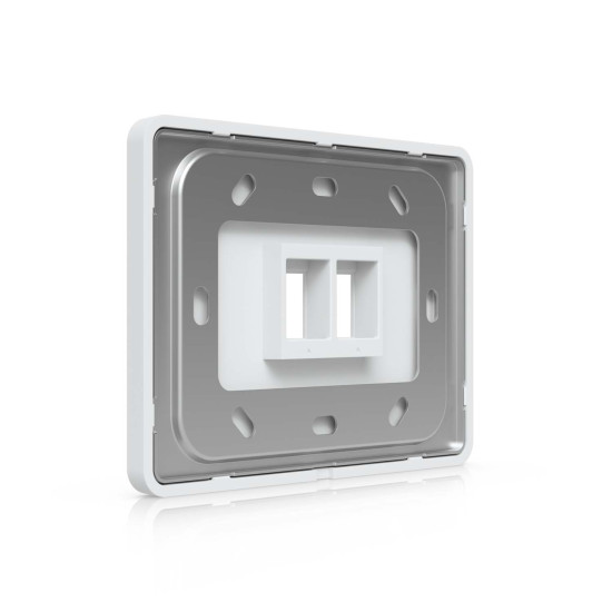 Placă de perete Keystone universală vopsibilă 2 Porturi UniFi Ubiquiti, Pachet 4 buc., UACC-WP-Keystone-H-2P
