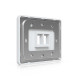 Placă de perete Keystone universală vopsibilă 2 Porturi UniFi Ubiquiti, Pachet 4 buc., UACC-WP-Keystone-H-2P