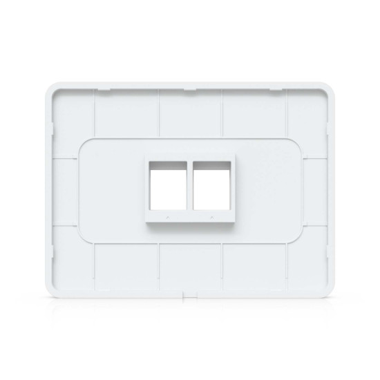 Placă de perete Keystone universală vopsibilă 2 Porturi UniFi Ubiquiti, Pachet 4 buc., UACC-WP-Keystone-H-2P