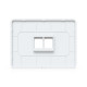 Placă de perete Keystone universală vopsibilă 2 Porturi UniFi Ubiquiti, Pachet 4 buc., UACC-WP-Keystone-H-2P