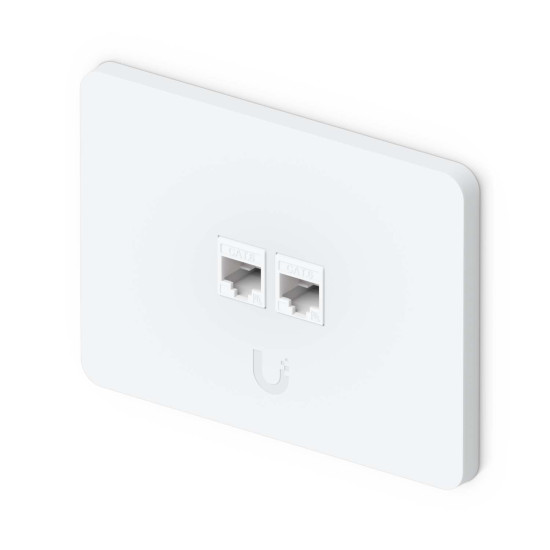 Placă de perete Keystone universală vopsibilă 2 Porturi UniFi Ubiquiti, Pachet 4 buc., UACC-WP-Keystone-H-2P