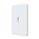 Placă de perete Keystone universală vopsibilă 1 Port UniFi Ubiquiti, Pachet 4 buc., UACC-WP-Keystone-V-1P