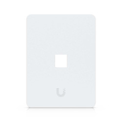 Placă de perete Keystone universală vopsibilă 1 Port UniFi Ubiquiti, Pachet 4 buc., UACC-WP-Keystone-V-1P