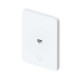 Placă de perete Keystone universală vopsibilă 1 Port UniFi Ubiquiti, Pachet 4 buc., UACC-WP-Keystone-V-1P