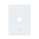 Placă de perete Keystone universală vopsibilă 1 Port UniFi Ubiquiti, Pachet 4 buc., UACC-WP-Keystone-V-1P