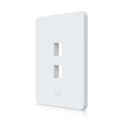 Placă de perete Keystone universală vopsibilă 2 Porturi UniFi Ubiquiti, Pachet 4 buc., UACC-WP-Keystone-V-2P