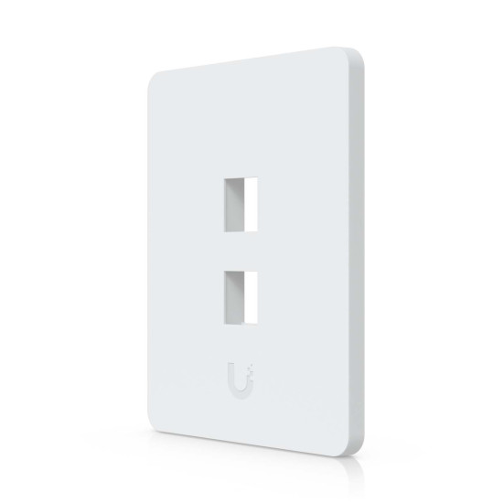 Placă de perete Keystone universală vopsibilă 2 Porturi UniFi Ubiquiti, Pachet 4 buc., UACC-WP-Keystone-V-2P