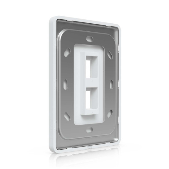 Placă de perete Keystone universală vopsibilă 2 Porturi UniFi Ubiquiti, Pachet 4 buc., UACC-WP-Keystone-V-2P