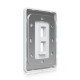 Placă de perete Keystone universală vopsibilă 2 Porturi UniFi Ubiquiti, Pachet 4 buc., UACC-WP-Keystone-V-2P