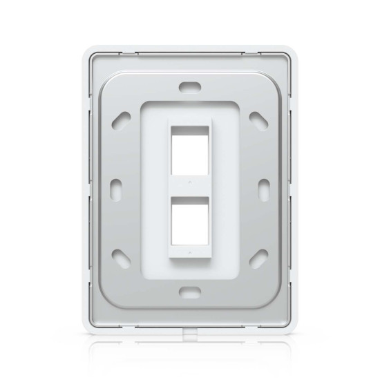 Placă de perete Keystone universală vopsibilă 2 Porturi UniFi Ubiquiti, Pachet 4 buc., UACC-WP-Keystone-V-2P