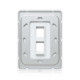 Placă de perete Keystone universală vopsibilă 2 Porturi UniFi Ubiquiti, Pachet 4 buc., UACC-WP-Keystone-V-2P