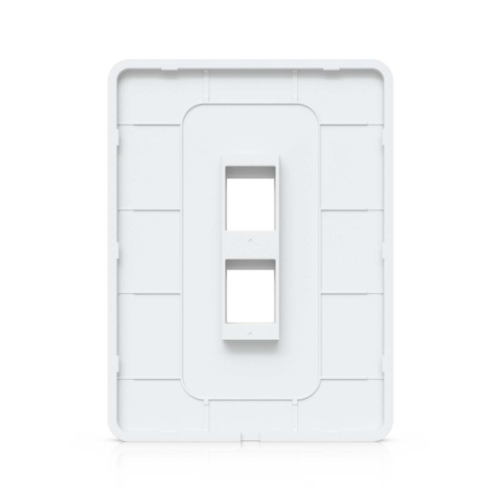 Placă de perete Keystone universală vopsibilă 2 Porturi UniFi Ubiquiti, Pachet 4 buc., UACC-WP-Keystone-V-2P