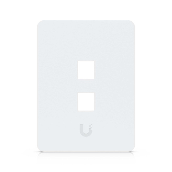 Placă de perete Keystone universală vopsibilă 2 Porturi UniFi Ubiquiti, Pachet 4 buc., UACC-WP-Keystone-V-2P