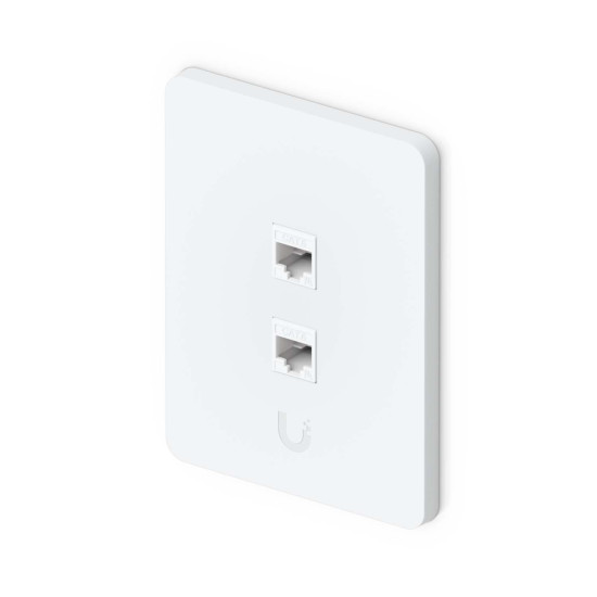 Placă de perete Keystone universală vopsibilă 2 Porturi UniFi Ubiquiti, Pachet 4 buc., UACC-WP-Keystone-V-2P