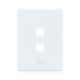 Placă de perete Keystone universală vopsibilă 2 Porturi UniFi Ubiquiti, Pachet 4 buc., UACC-WP-Keystone-V-2P