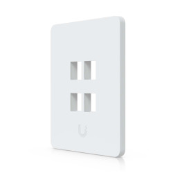 Placă de perete Keystone universală vopsibilă 4 Porturi UniFi Ubiquiti, Pachet 4 buc., UACC-WP-Keystone-V-4P
