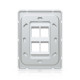 Placă de perete Keystone universală vopsibilă 4 Porturi UniFi Ubiquiti, Pachet 4 buc., UACC-WP-Keystone-V-4P
