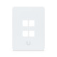 Placă de perete Keystone universală vopsibilă 4 Porturi UniFi Ubiquiti, Pachet 4 buc., UACC-WP-Keystone-V-4P