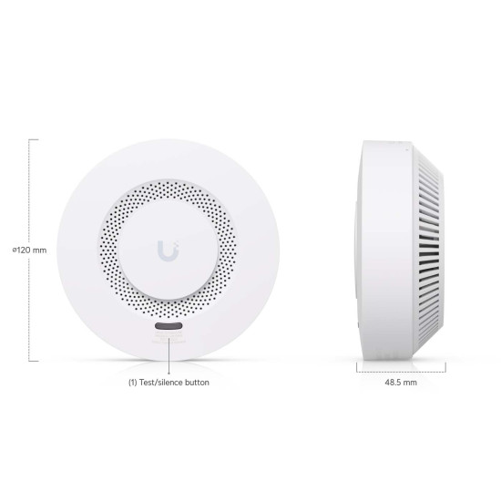 Detector de fum și monoxid de carbon UniFi Ubiquiti SuperLink, autonomie până la 10 ani, USL-Smoke