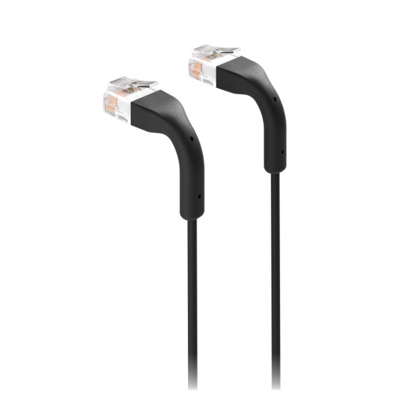 Cablu de rețea Patch ultra-subțire 3 m UniFi Ubiquiti, 10 GbE, Negru, UACC-Cable-Patch-3M-BK