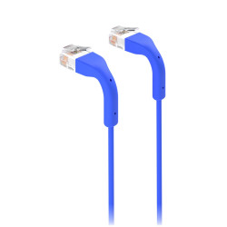 Cablu de rețea Patch ultra-subțire 3 m UniFi Ubiquiti, 10 GbE, Albastru, UACC-Cable-Patch-3M-BL