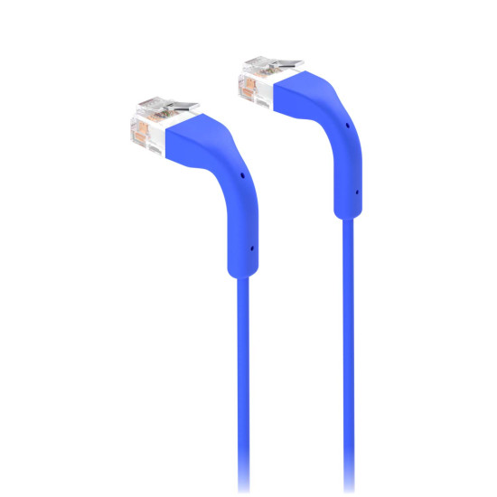 Cablu de rețea Patch ultra-subțire 3 m UniFi Ubiquiti, 10 GbE, Albastru, UACC-Cable-Patch-3M-BL