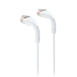 Cablu de rețea Patch ultra-subțire 3 m UniFi Ubiquiti, 10 GbE, Alb, UACC-Cable-Patch-3M-W