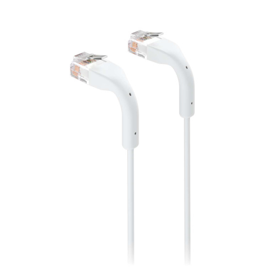 Cablu de rețea Patch ultra-subțire 3 m UniFi Ubiquiti, 10 GbE, Alb, UACC-Cable-Patch-3M-W
