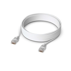 Cablu de rețea Patch Nano-subțire Etherlighting 12 m UniFi Ubiquiti, 10 GbE, Alb, UACC-Cable-Patch-EL-12M-W