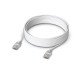 Cablu de rețea Patch Nano-subțire Etherlighting 12 m UniFi Ubiquiti, 10 GbE, Alb, UACC-Cable-Patch-EL-12M-W
