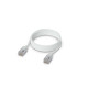 Cablu de rețea Patch Premium ultra-subțire împletit 3 m UniFi Ubiquiti, 10 GbE, Alb, UACC-Cable-Patch-EL-C6A-3M-W