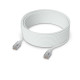 Cablu de rețea Patch Premium ultra-subțire împletit 15 m UniFi Ubiquiti, 10 GbE, Alb, UACC-Cable-Patch-EL-C6A-15M-W