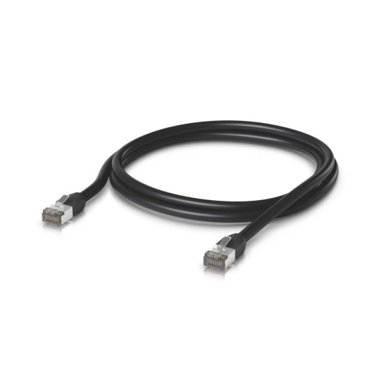 Cablu Patch Exterior UniFi Ubiquiti RJ45 Ecranat, 1 m, Negru, UACC-Cable-Patch-Outdoor-1M-BK