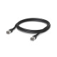 Cablu Patch Exterior UniFi Ubiquiti RJ45 Ecranat, 1 m, Negru, UACC-Cable-Patch-Outdoor-1M-BK