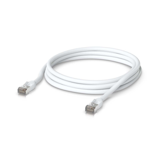 Cablu de rețea Patch Outdoor 3 m UniFi Ubiquiti, Alb, UACC-Cable-Patch-Outdoor-3M-W