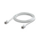 Cablu de rețea Patch Premium Outdoor ultra-subțire ecranat 3 m UniFi Ubiquiti, 10 GbE, Alb, UACC-Cable-Patch-Outdoor-C6A-3M-W