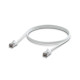 Cablu de rețea Patch Premium Outdoor ultra-subțire ecranat 1 m UniFi Ubiquiti, 10 GbE, Alb, UACC-Cable-Patch-Outdoor-C6A-1M-W