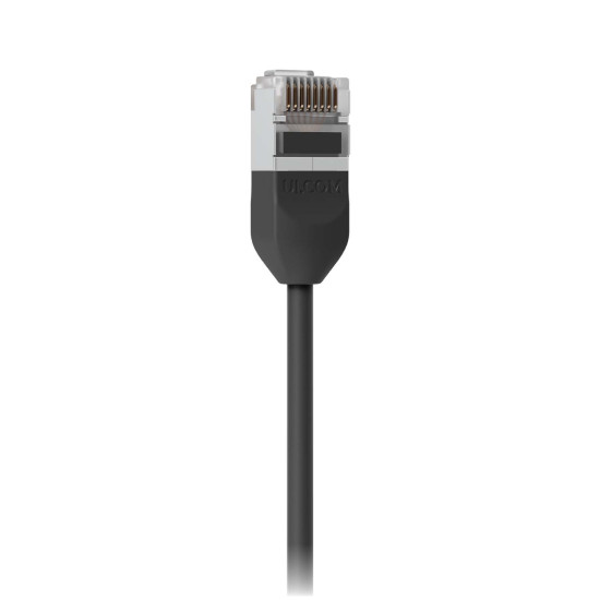 Cablu de rețea Patch Premium Outdoor ultra-subțire ecranat 3 m UniFi Ubiquiti, 10 GbE, Negru, UACC-Cable-Patch-Outdoor-C6A-3M-BK