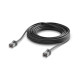 Cablu de rețea Patch Premium Outdoor ultra-subțire ecranat 8 m UniFi Ubiquiti, 10 GbE, Negru, UACC-Cable-Patch-Outdoor-C6A-8M-BK
