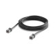 Cablu de rețea Patch Premium Outdoor ultra-subțire ecranat 5 m UniFi Ubiquiti, 10 GbE, Negru, UACC-Cable-Patch-Outdoor-C6A-5M-BK