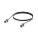 Cablu de rețea Patch Premium Outdoor ultra-subțire ecranat 1 m UniFi Ubiquiti, 10 GbE, Negru, UACC-Cable-Patch-Outdoor-C6A-1M-BK