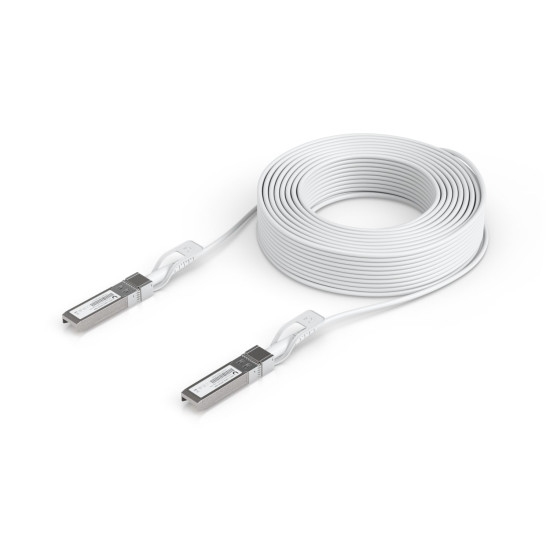 Cablu Uplink UniFi Direct Attach Cable optimizare conexiune 1G SFP 10G SFP+ si 25G SFP28 0.15m, UACC-Uplink-SFP28-30M